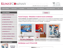 Tablet Screenshot of kunstcompany.nl